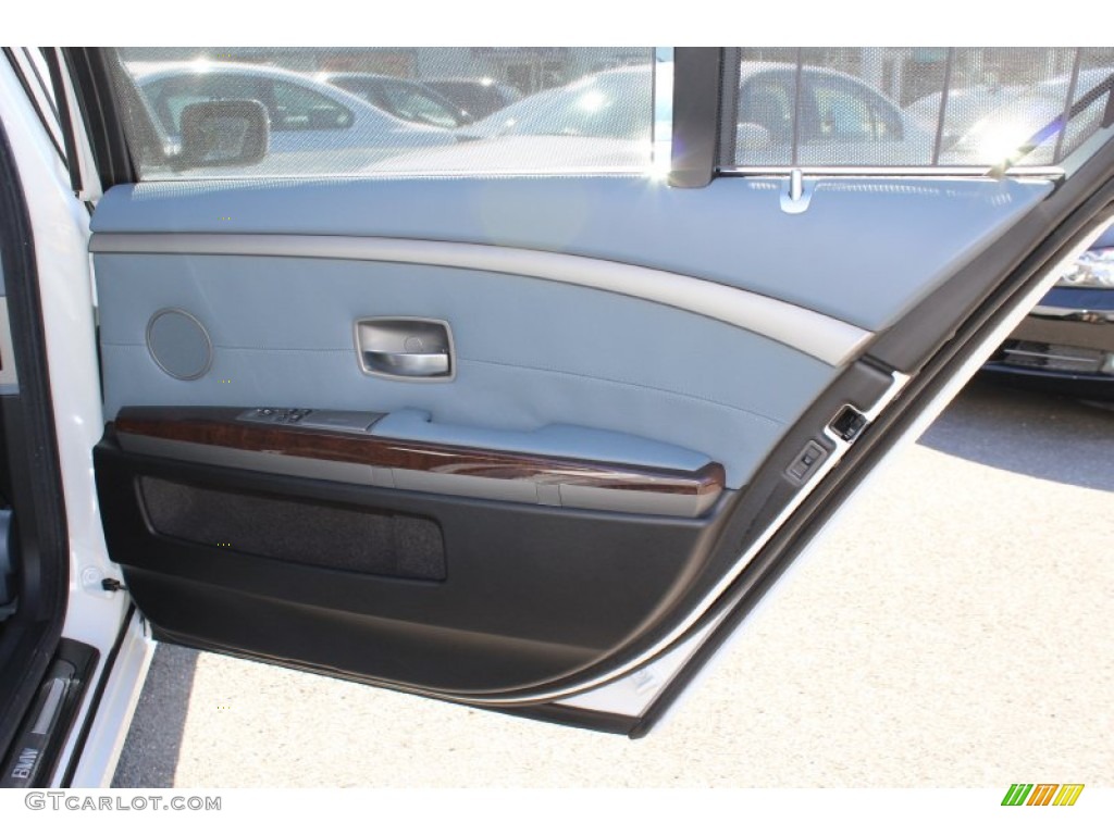2008 7 Series 750Li Sedan - Alpine White / Lava Blue photo #23