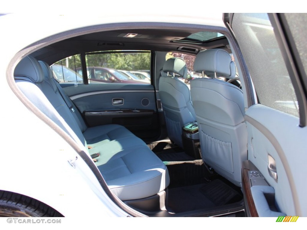2008 7 Series 750Li Sedan - Alpine White / Lava Blue photo #24