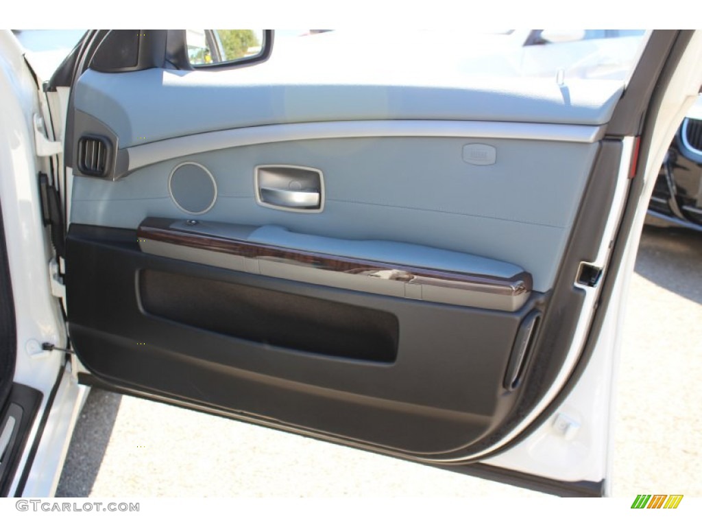 2008 7 Series 750Li Sedan - Alpine White / Lava Blue photo #25