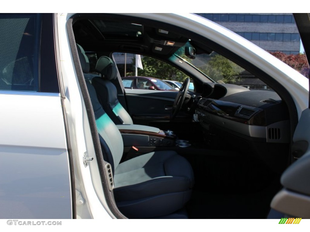 2008 7 Series 750Li Sedan - Alpine White / Lava Blue photo #27
