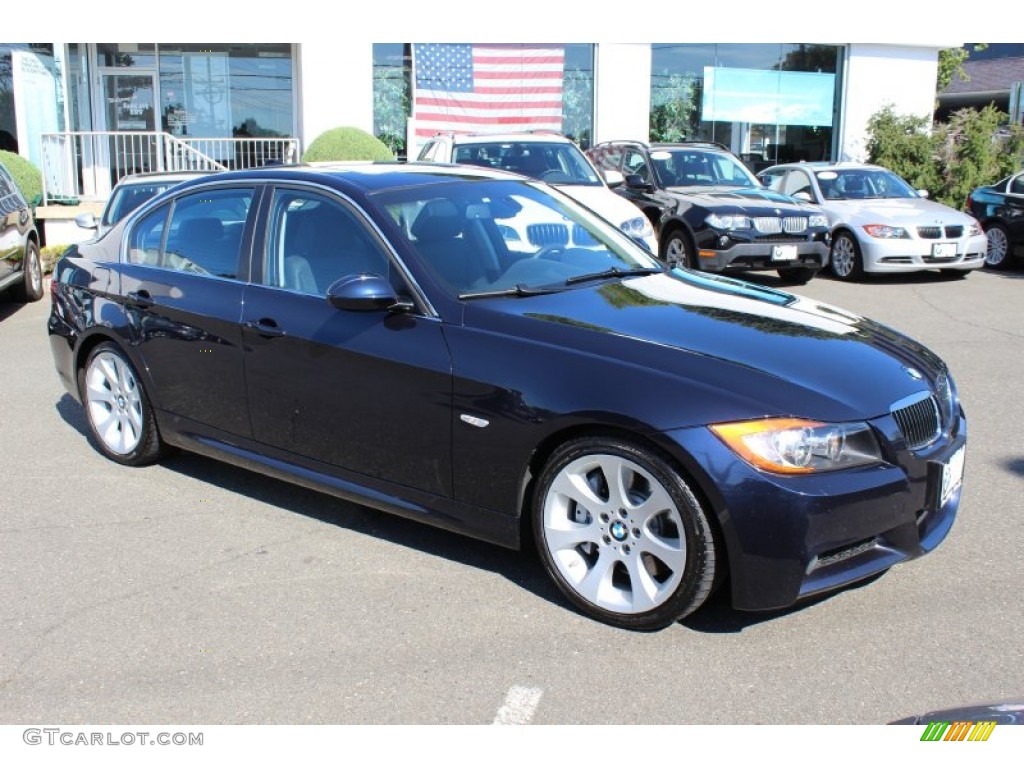 2008 3 Series 335i Sedan - Monaco Blue Metallic / Black photo #3