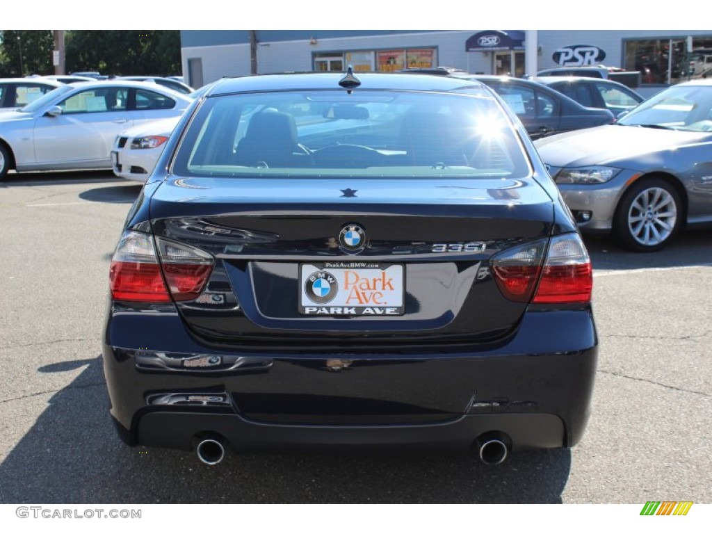 2008 3 Series 335i Sedan - Monaco Blue Metallic / Black photo #6