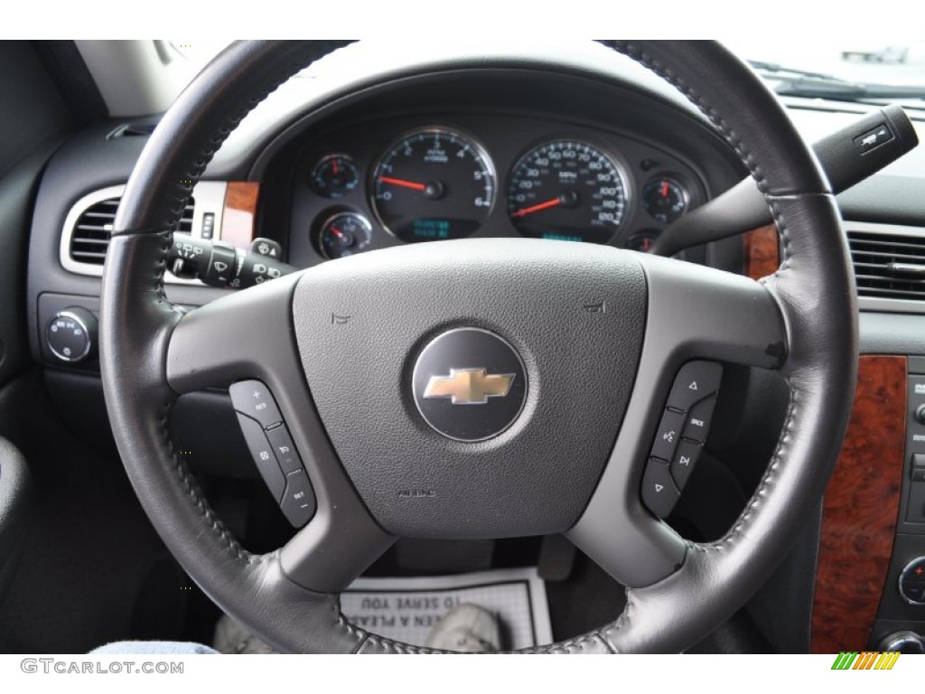 2008 Chevrolet Tahoe LT 4x4 Ebony Steering Wheel Photo #55084123