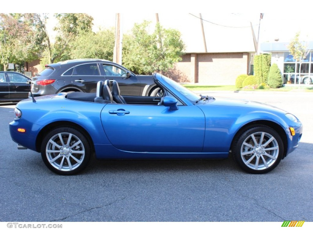 Winning Blue Metallic 2006 Mazda MX-5 Miata Grand Touring Roadster Exterior Photo #55084810