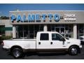 2006 Oxford White Ford F350 Super Duty Lariat Crew Cab Dually  photo #2