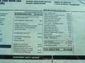 2012 Chevrolet Express 2500 Cargo Van Window Sticker