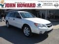 2009 Satin White Pearl Subaru Outback 2.5i Special Edition Wagon  photo #1