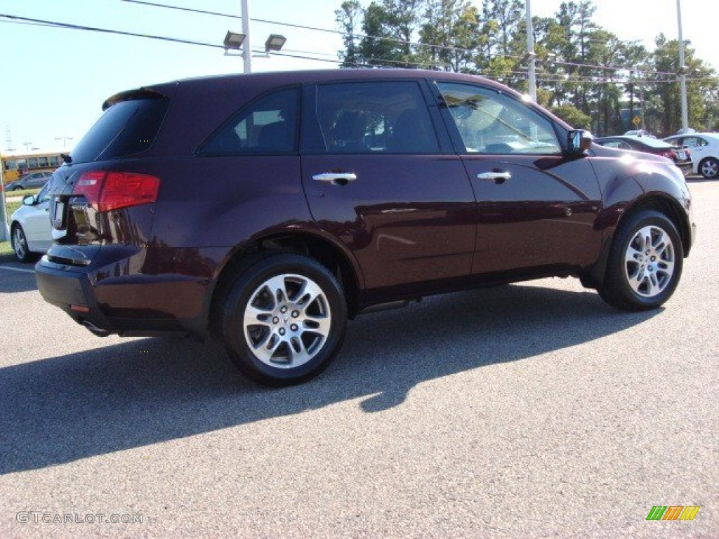 2008 MDX Technology - Dark Cherry Pearl / Parchment photo #6