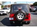 2005 Flame Red Jeep Wrangler X 4x4  photo #7