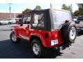 2005 Flame Red Jeep Wrangler X 4x4  photo #25