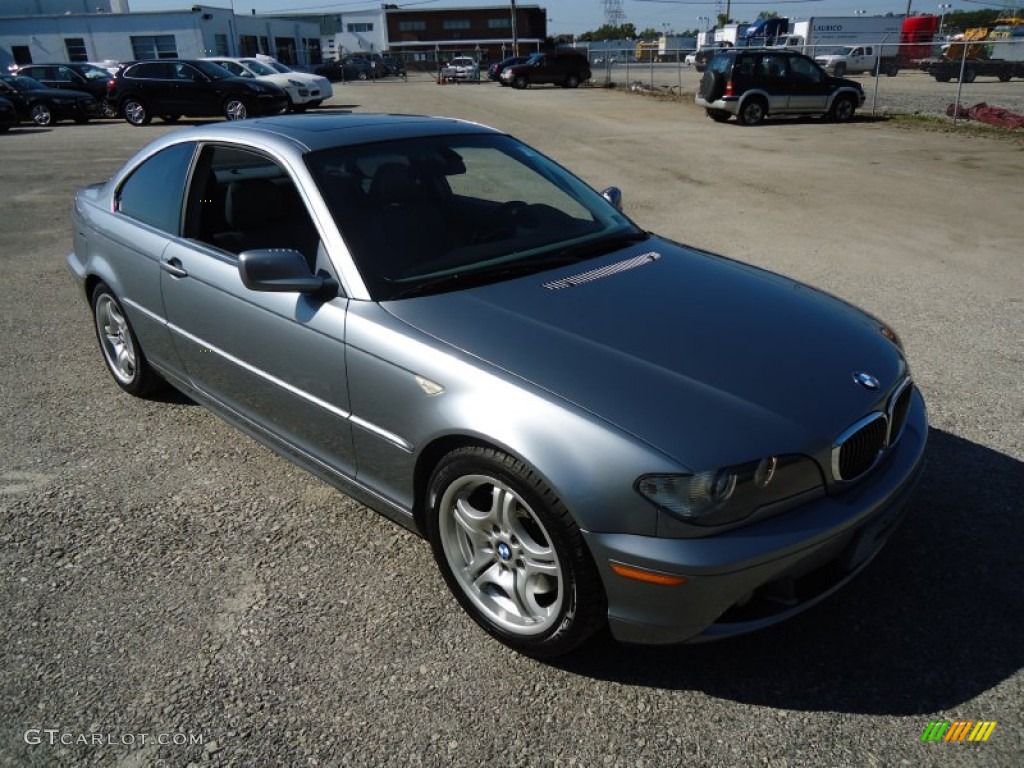 2004 3 Series 330i Coupe - Silver Grey Metallic / Grey photo #4
