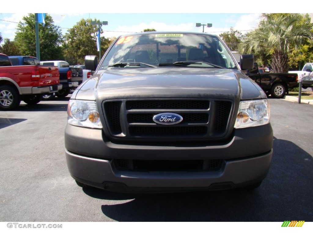 2005 F150 XL Regular Cab - Dark Shadow Grey Metallic / Medium Flint Grey photo #3