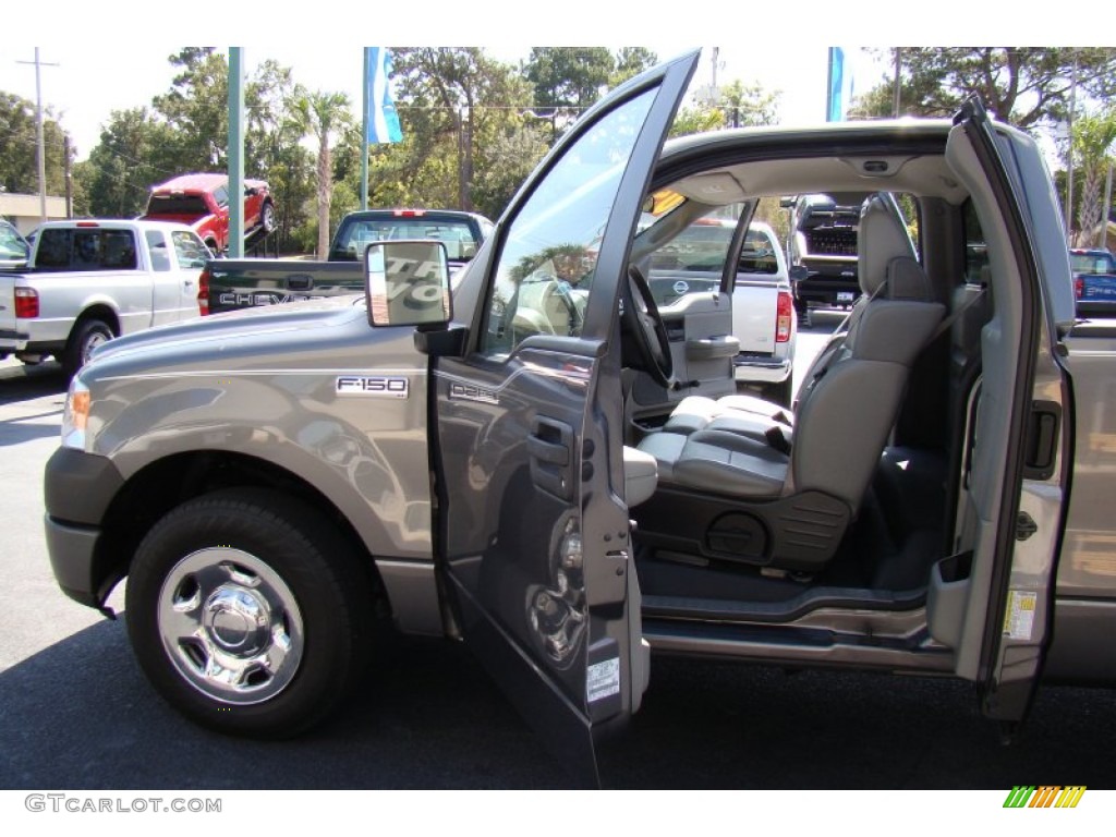 2005 F150 XL Regular Cab - Dark Shadow Grey Metallic / Medium Flint Grey photo #11