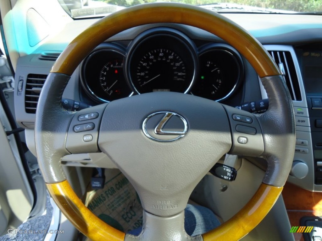 2005 Lexus RX 330 Ivory Steering Wheel Photo #55089327