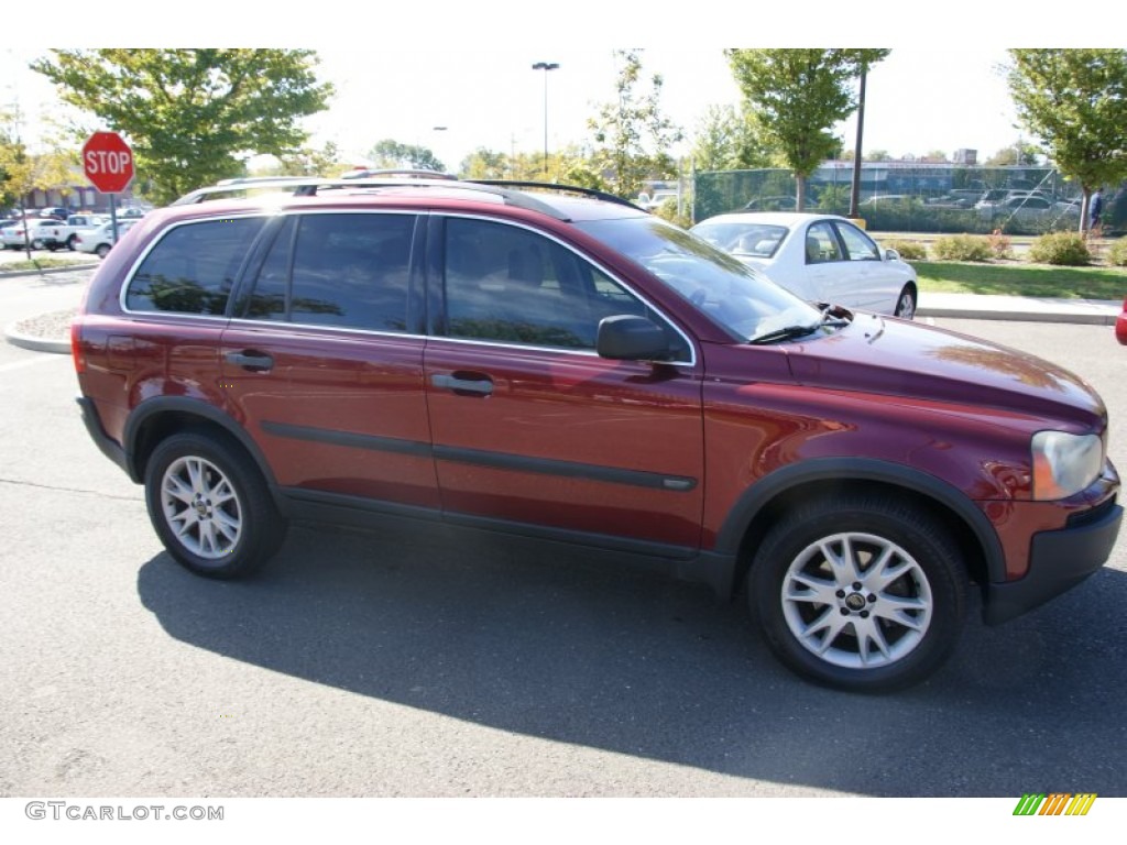 2004 XC90 T6 AWD - Ruby Red Metallic / Graphite photo #3