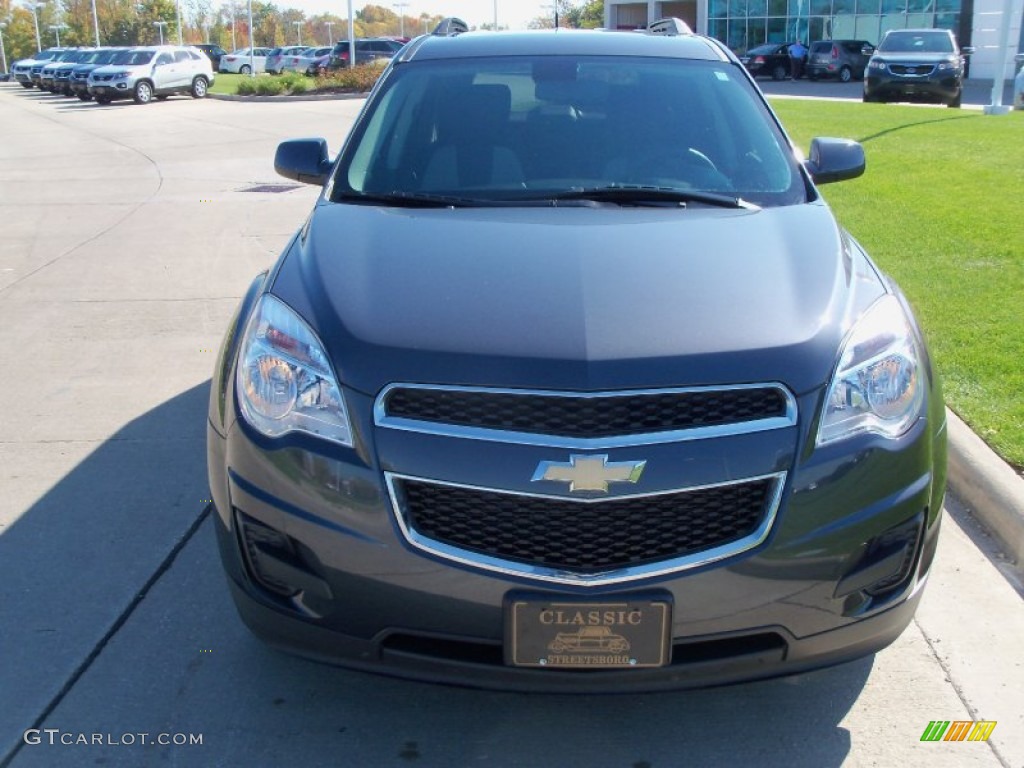 2010 Equinox LT AWD - Cyber Gray Metallic / Jet Black/Light Titanium photo #2