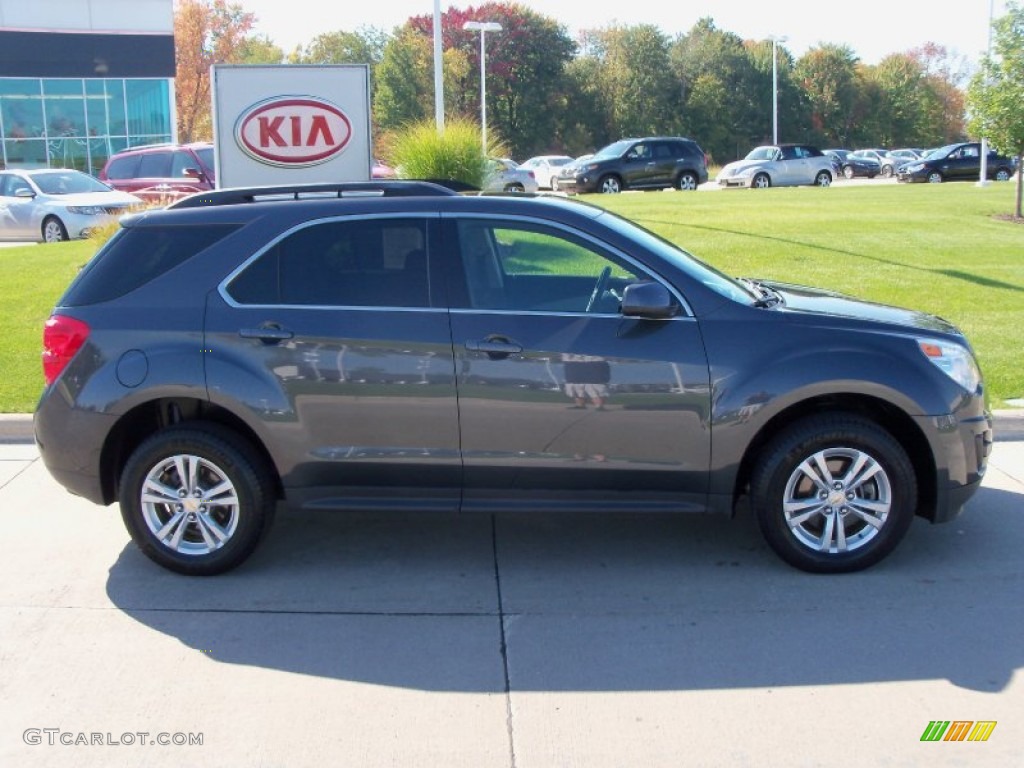 2010 Equinox LT AWD - Cyber Gray Metallic / Jet Black/Light Titanium photo #3