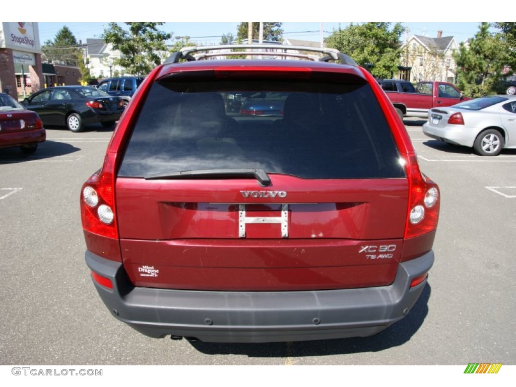 2004 XC90 T6 AWD - Ruby Red Metallic / Graphite photo #5