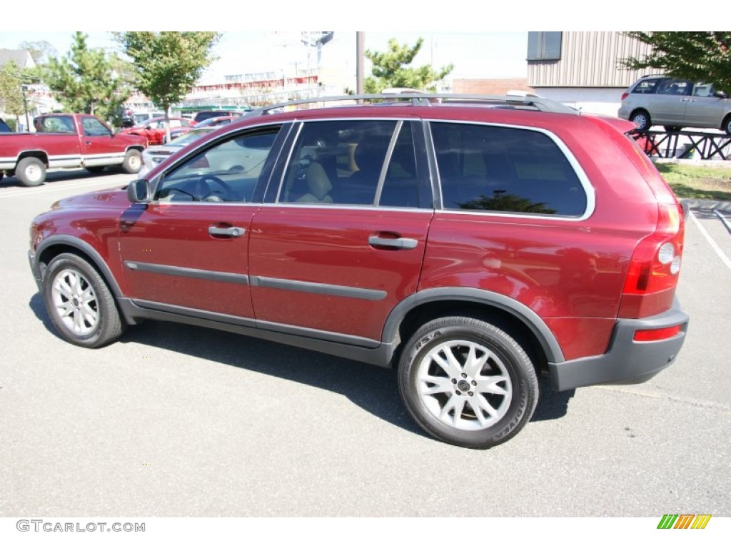 2004 XC90 T6 AWD - Ruby Red Metallic / Graphite photo #6