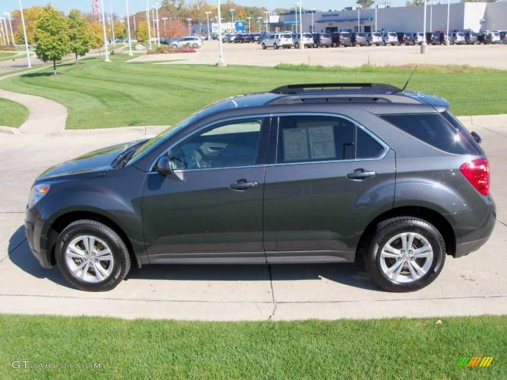 2010 Equinox LT AWD - Cyber Gray Metallic / Jet Black/Light Titanium photo #6