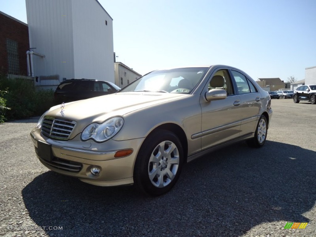 2005 C 320 4Matic Sedan - Desert Silver Metallic / Stone photo #1