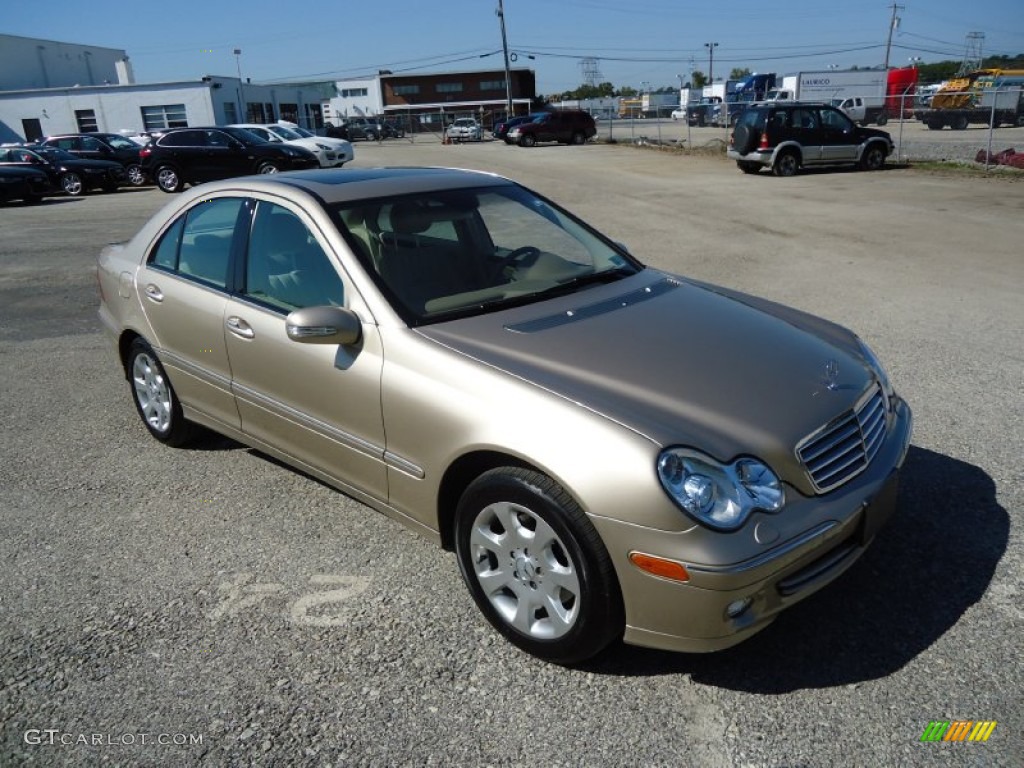 Desert Silver Metallic 2005 Mercedes-Benz C 320 4Matic Sedan Exterior Photo #55091443