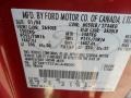 FL: Toreador Red Metallic 2004 Ford F150 XL Heritage Regular Cab Color Code