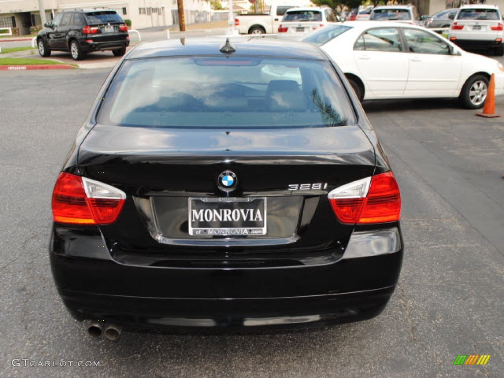 2008 3 Series 328i Sedan - Jet Black / Black photo #10