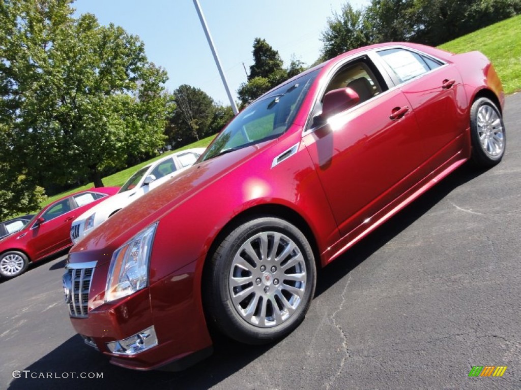 2012 CTS 4 3.6 AWD Sedan - Crystal Red Tintcoat / Cashmere/Cocoa photo #1
