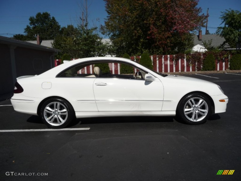 2006 CLK 350 Coupe - Alabaster White / Stone photo #10