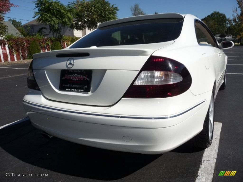 2006 CLK 350 Coupe - Alabaster White / Stone photo #14