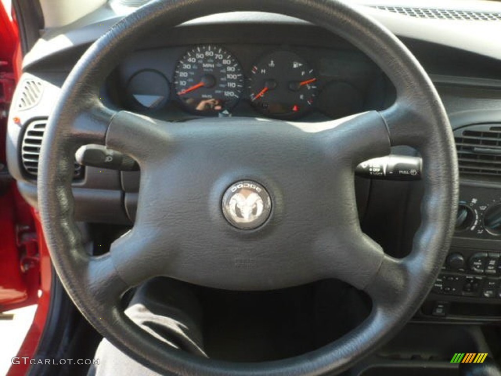 2002 Dodge Neon Standard Neon Model Dark Slate Gray Steering Wheel Photo #55095091