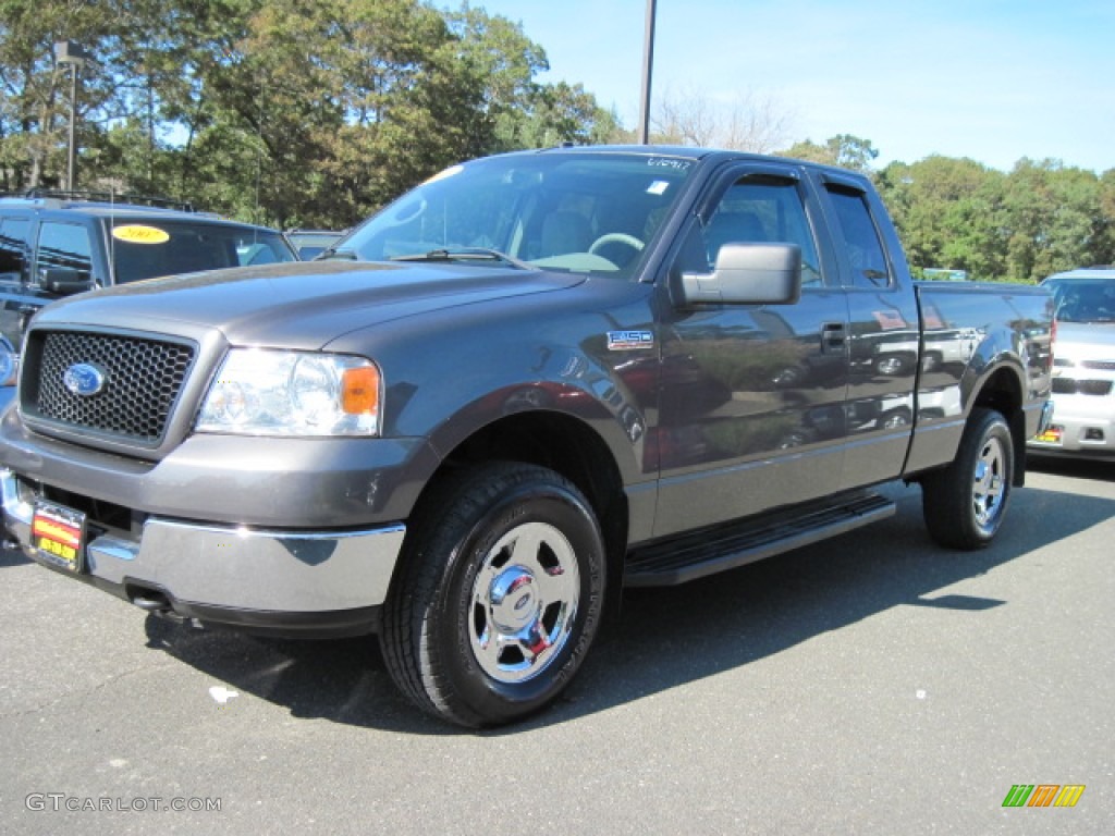 2005 F150 XLT SuperCab 4x4 - Dark Shadow Grey Metallic / Medium Flint Grey photo #1