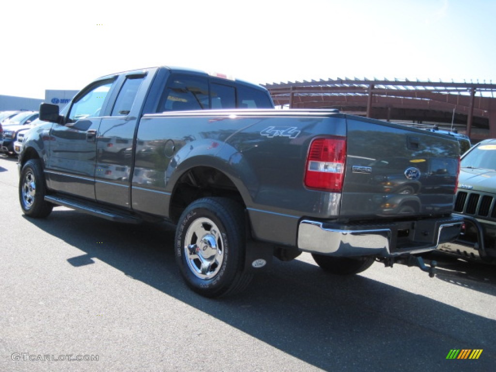 2005 F150 XLT SuperCab 4x4 - Dark Shadow Grey Metallic / Medium Flint Grey photo #2