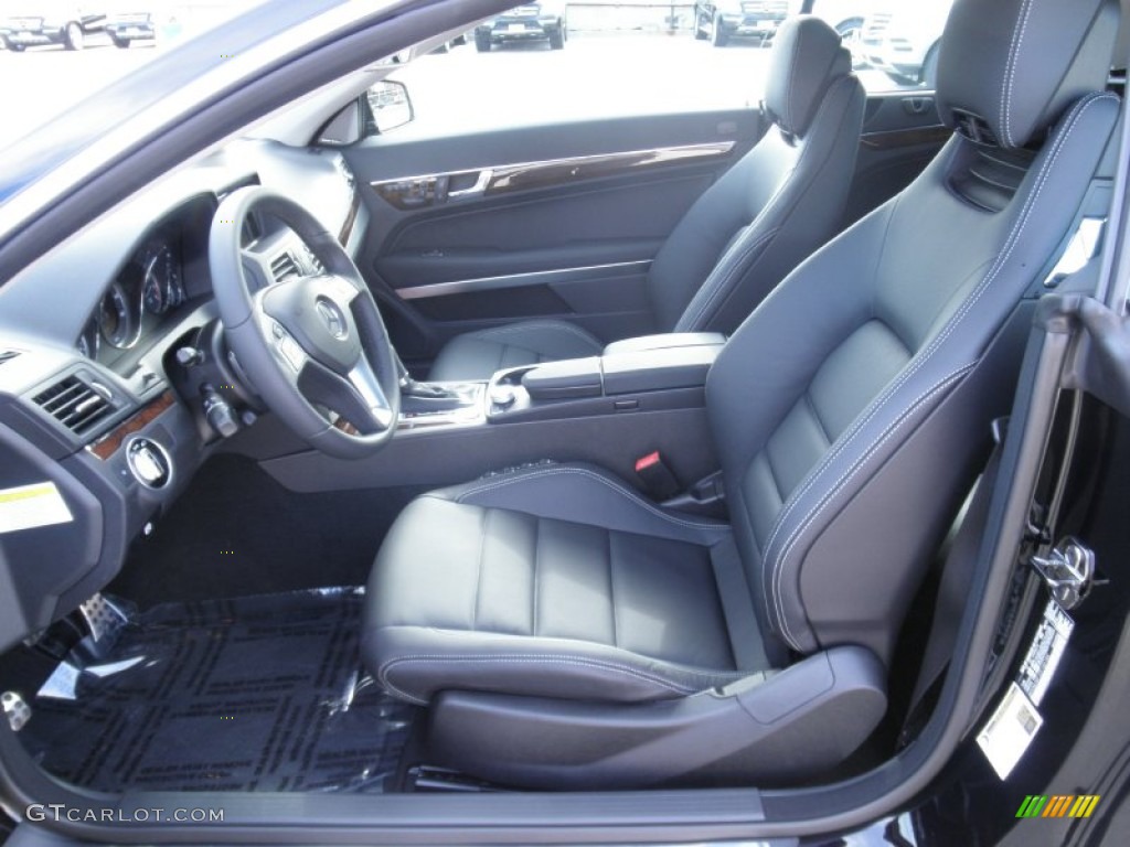 Black Interior 2012 Mercedes-Benz E 350 Cabriolet Photo #55097509