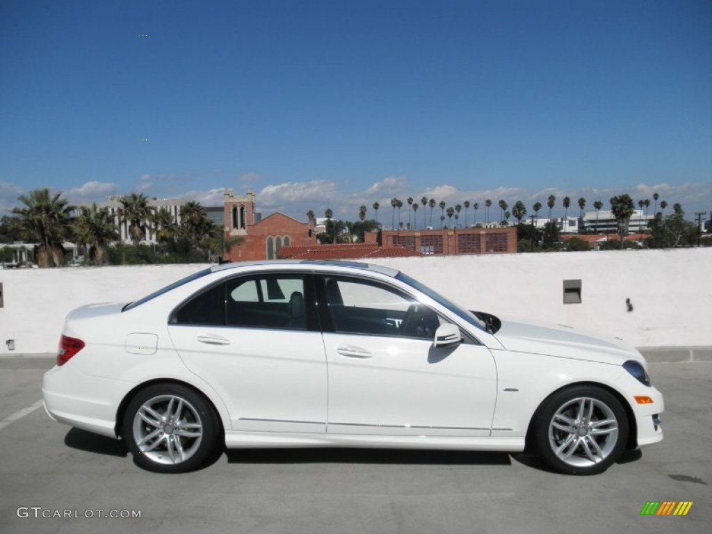 Arctic White 2012 Mercedes-Benz C 250 Sport Exterior Photo #55097823