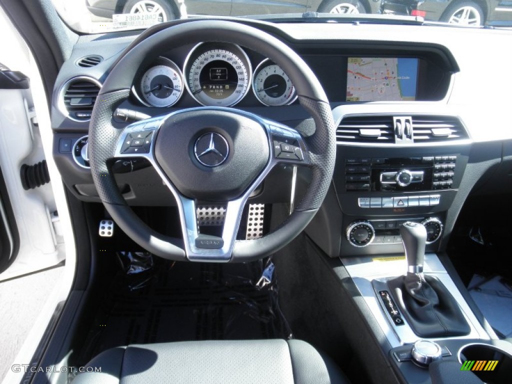 2012 Mercedes-Benz C 250 Sport Black Dashboard Photo #55097881