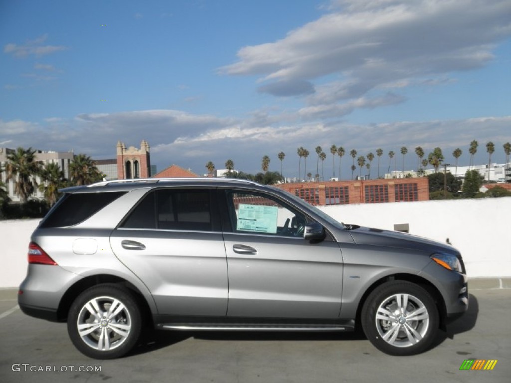 Palladium Silver Metallic 2012 Mercedes-Benz ML 350 BlueTEC 4Matic Exterior Photo #55098190