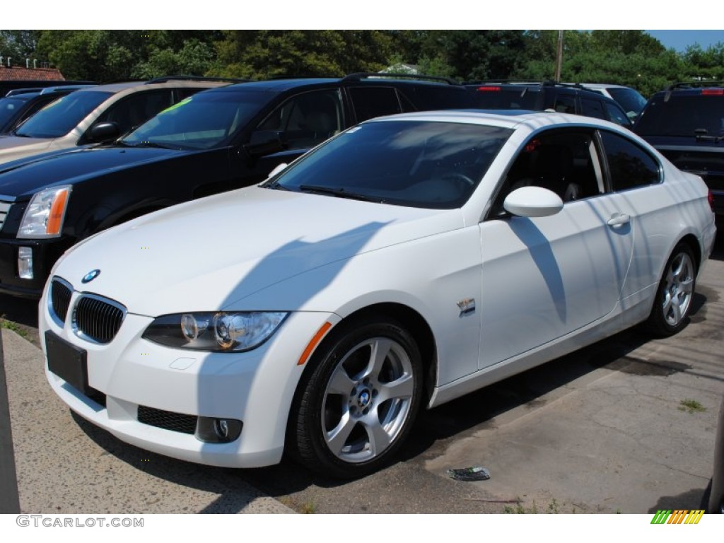 2009 3 Series 328xi Coupe - Alpine White / Black photo #1