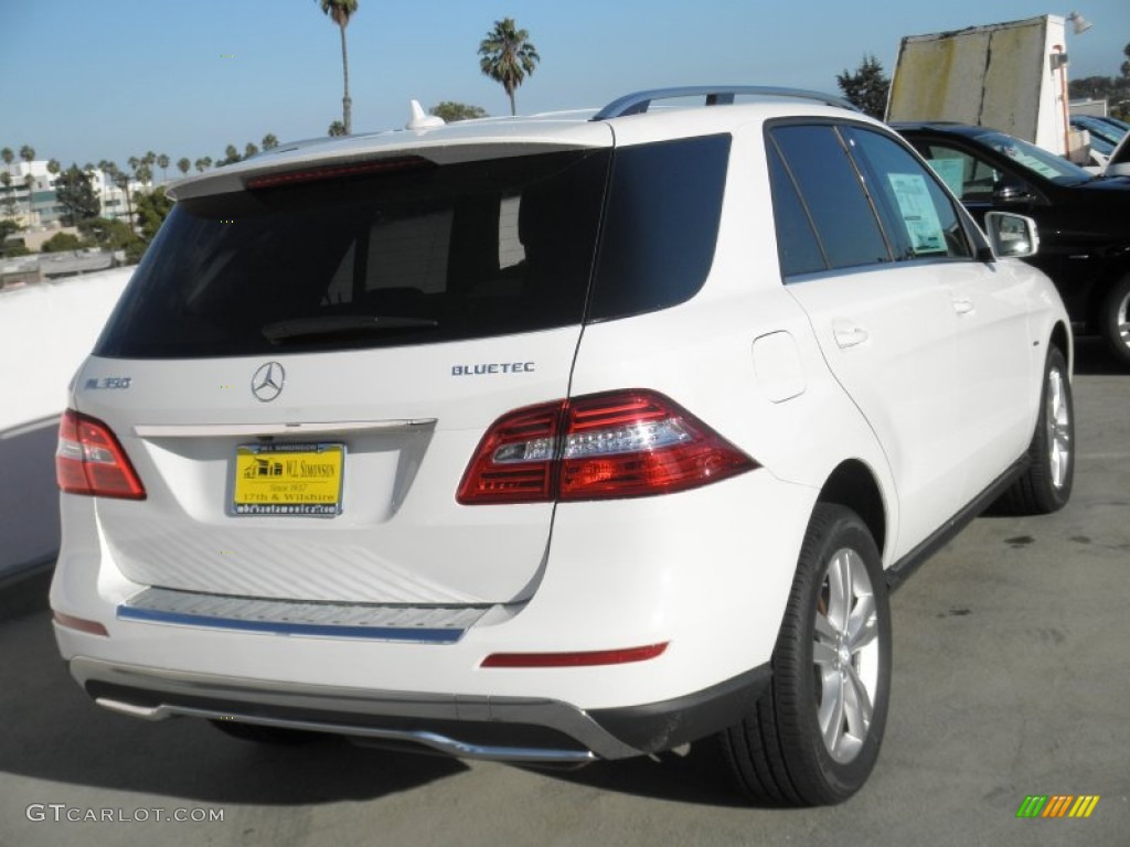 2012 ML 350 BlueTEC 4Matic - Arctic White / Almond Beige photo #4