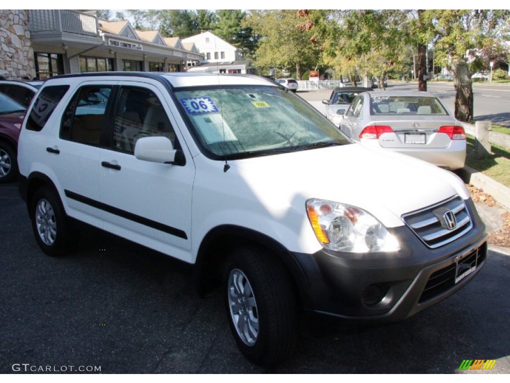 2006 CR-V EX 4WD - Taffeta White / Ivory photo #3