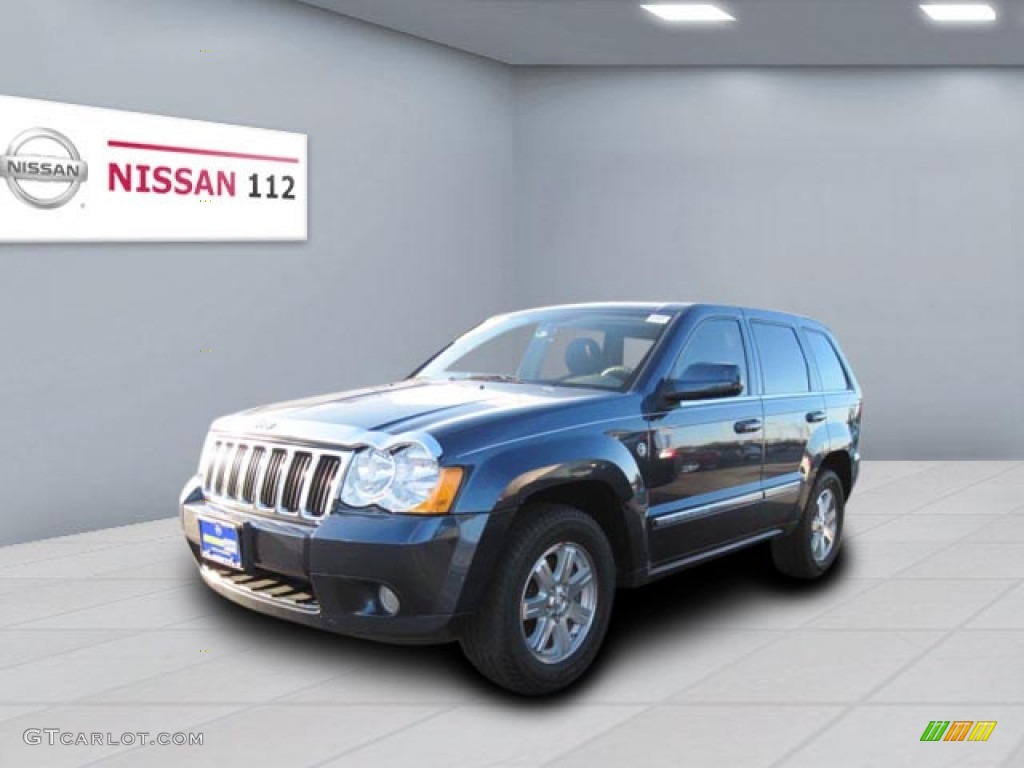 2008 Grand Cherokee Limited 4x4 - Steel Blue Metallic / Dark Khaki/Light Graystone photo #1