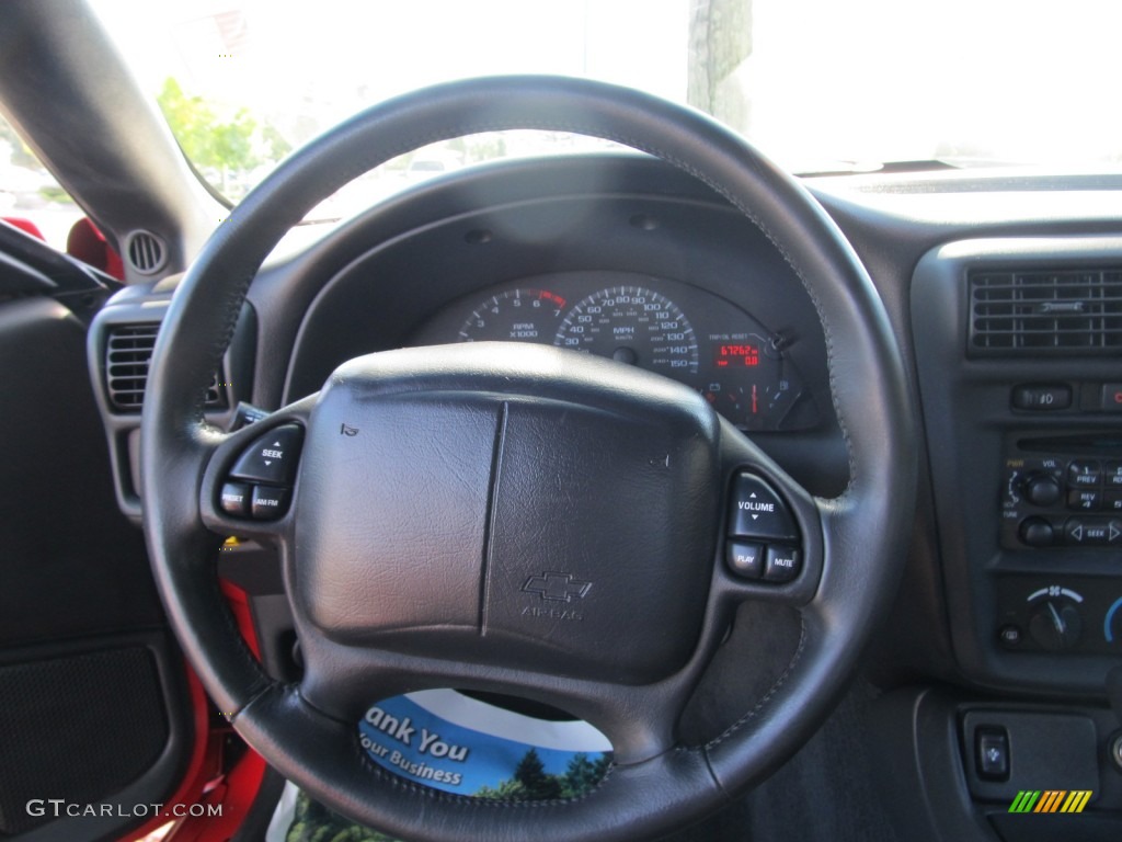 2001 Chevrolet Camaro Z28 Convertible Medium Gray Steering Wheel Photo #55098706