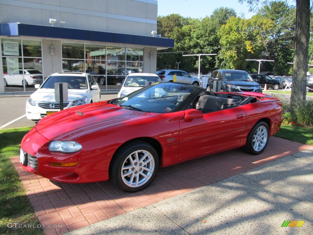 Bright Rally Red 2001 Chevrolet Camaro Z28 Convertible Exterior Photo #55098820