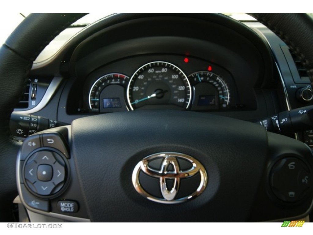 2012 Camry XLE V6 - Attitude Black Metallic / Ivory photo #15