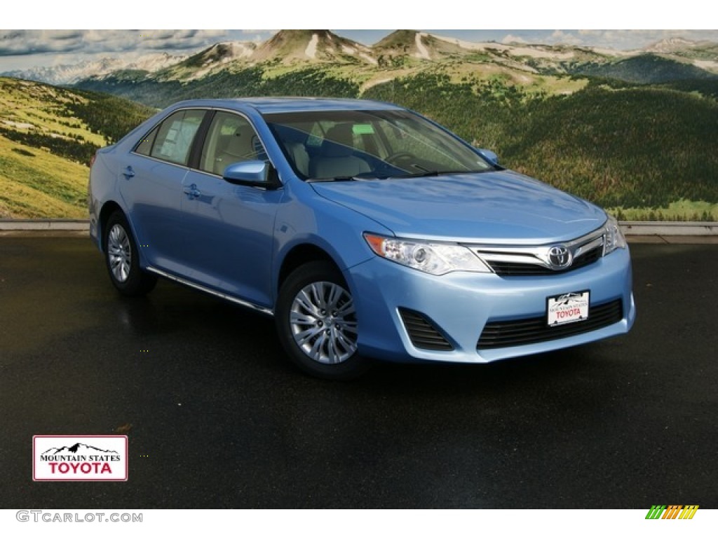 2012 Camry LE - Clearwater Blue Metallic / Ivory photo #1