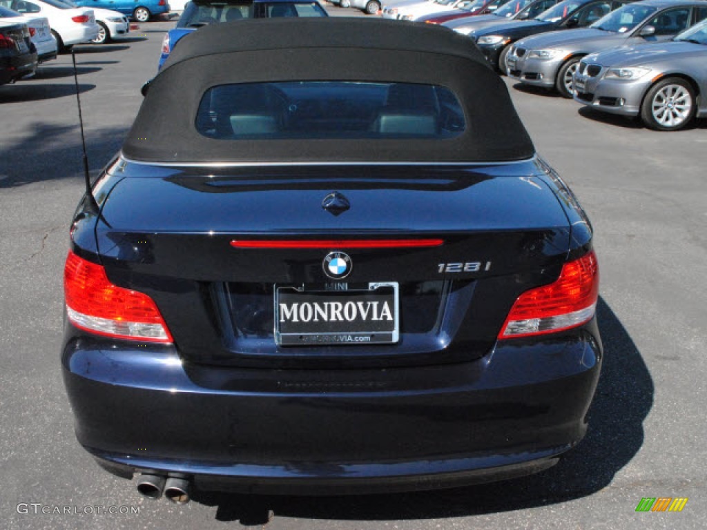 2008 1 Series 128i Convertible - Monaco Blue Metallic / Black photo #8