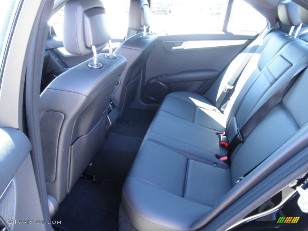 Black Interior 2012 Mercedes-Benz C 250 Sport Photo #55100812