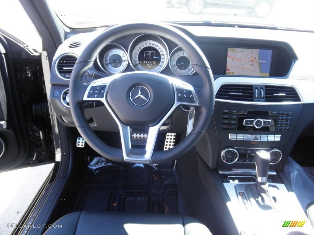 2012 Mercedes-Benz C 250 Sport Black Dashboard Photo #55100815