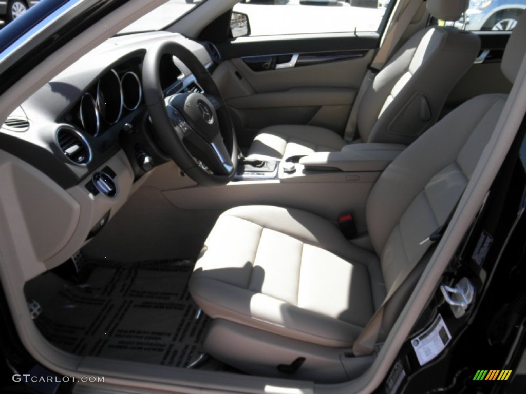 Almond Beige/Mocha Interior 2012 Mercedes-Benz C 250 Sport Photo #55100839